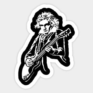 Beethoven Rocks Sticker